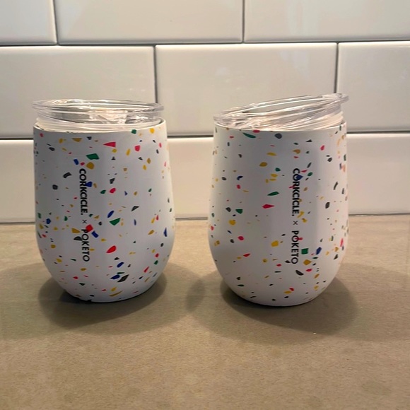 Corkcicle Other - Corkcicle | Set of 2 | 12 ounce Stemless Wine Cups | Poketo Design